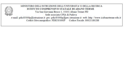 CODICI SCUOLE